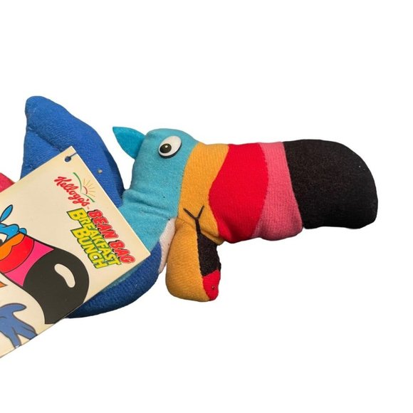 Kellogg's Toucan Sam 1997 Plush 9" Bean Bag Breakfast Bunch Froot Loops Tag - Picture 2 of 10